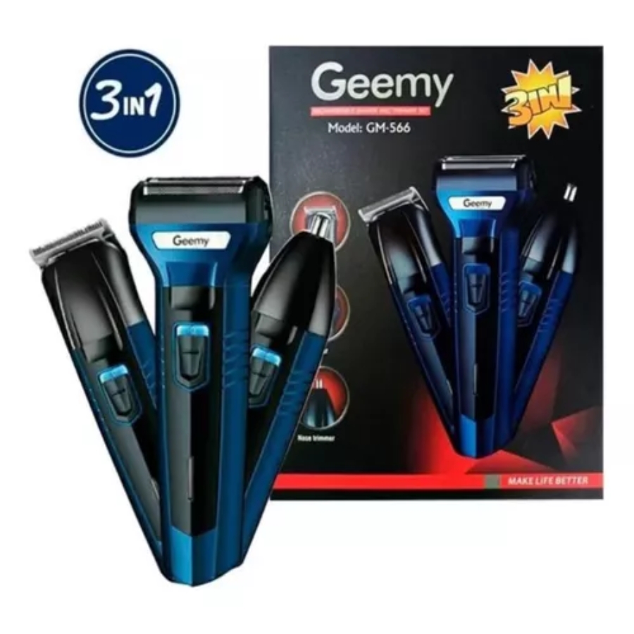 Geemy GM-566 Kit De Barbera 3-1 Cabezas